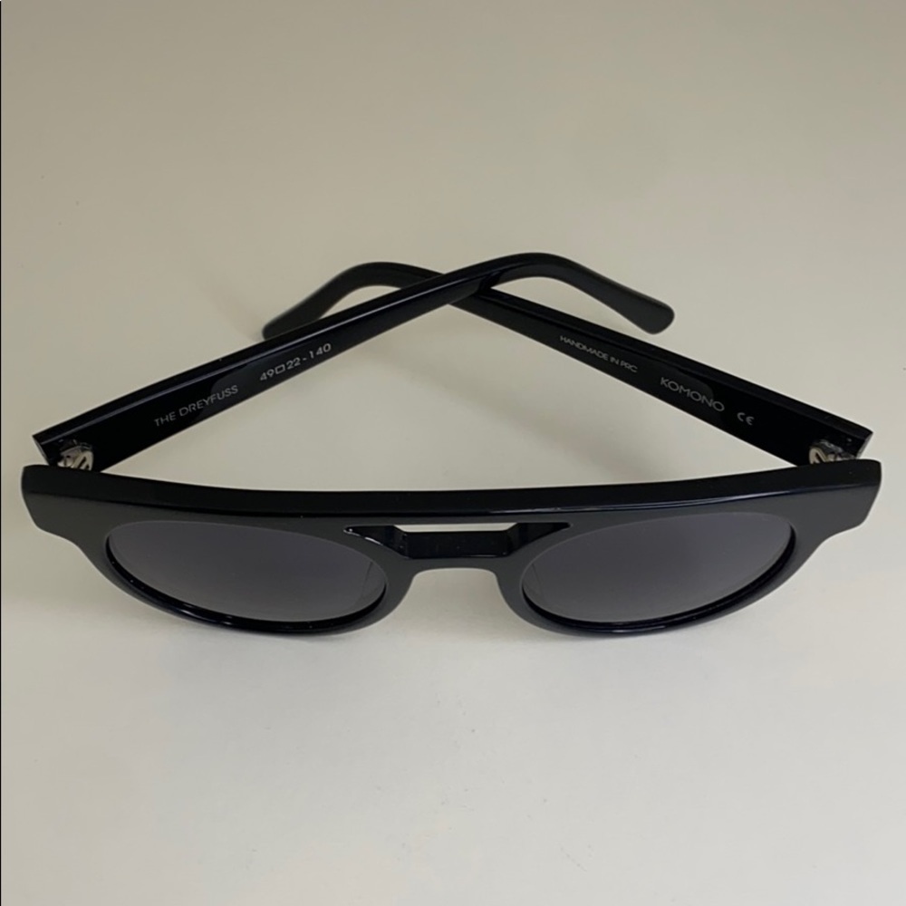 Komono New Dreyfuss Glossy Black Sunglasses - Picture 12 of 16